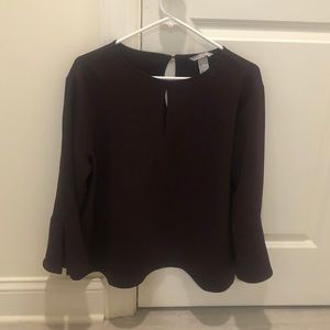 Flowy maroon business shirt